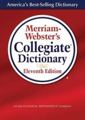Merriam-Webster’s Collegiate Dictionary (Laminated Cover) – Hardcover – GOOD