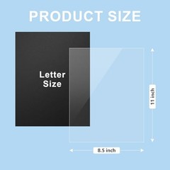 120 Pack Binding Covers and Backs Set, 8.5×11 Inches, binding covers & backs