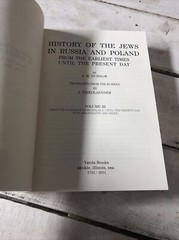History of the Jews in Russia and Poland : From the Accession of Nicholas II