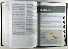 NIV Faithlife Illustrated Study Bible Black Premium Bonded Leather Indexed LNOB