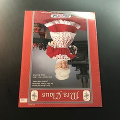 Mrs. Claus Doll Dress Apron Pattern Fibre-Craft 1992 Christmas Holiday FCM312