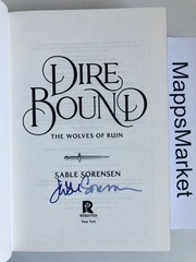 SIGNED Dire Bound by Sable Sorensen DELUXE LIMITED EDITION HC Stenciled Edges
