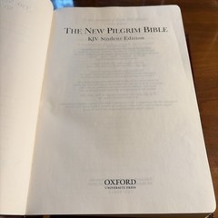 The New Pilgrim Bible KJV Student Edition Bonded Leather 2003