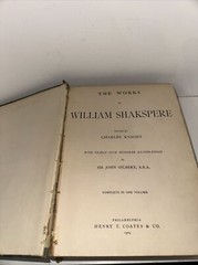 1904 COMPLETE WORKS OF WILLIAM SHAKESPEARE BOOK 400 Illustrations HB 560 Pages