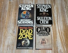 Stephen King Hardcover Book Lot (4) 1st E Cujo, Dead Zone, Skeleton Crew
