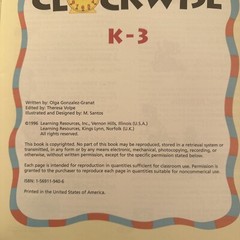 Clockwise A Time Activity Book K-3 ISBN 1569119406