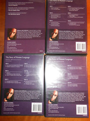 2 Great Courses (HUMAN LANGUAGE (CD) & ENGLISH LANGUAGE (DVD)) – VGC not tested
