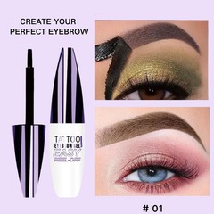 2 Pcs Dark Brown Easy Peel Off Eyebrow Gel, 1 Ounce (Pack of 2), brown