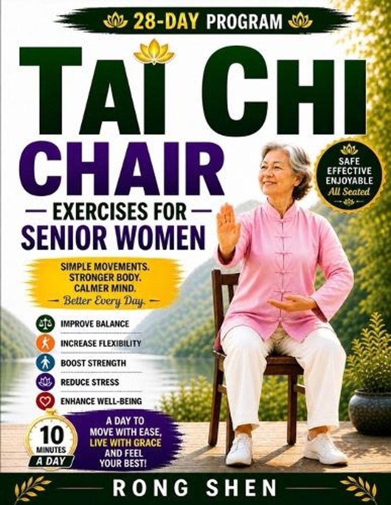 Tai Chi Chair Exercises For Senior Women: A Safe, Gentle 28-Day Seated Program t