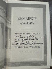 Majesty Of The Law By Sandra Day O’Connor SIGNED First Edition w/ DJ