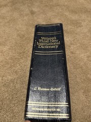 Webster’s Third New International Dictionary 1981 Hardcover Unabridged