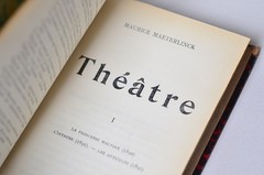 Antique Leather Bound Complete Théâtre (Theatre) by Maurice Maeterlinck 1908