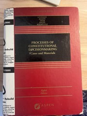 Aspen: Processes of Constitutional Decisionmaking 8th Edition (2022)