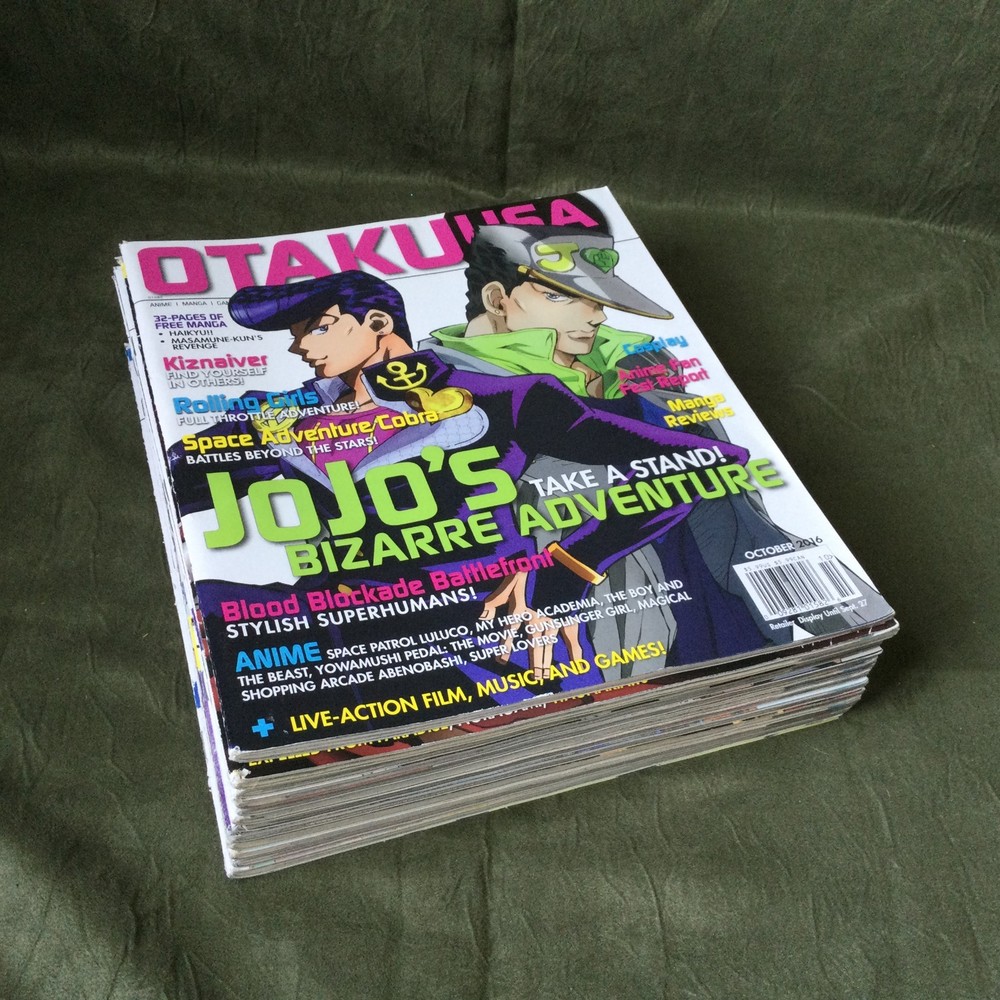 Lot of 12 Otaku USA Magazine Anime Bundle 2016(5)2017(6)2018(1) + 1 Bonus