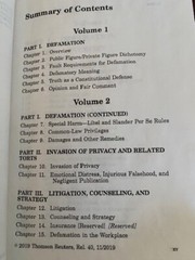 Law of Defamation Second Edition 2 Rodney Smolla 2019 REDUCED PRICE