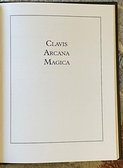 CLAVIS ARCANA MAGICA – Frederick Hockley, 1st & Ltd Ed, 2012 – MAGICK NECROMANCY