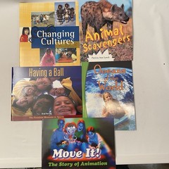 Kids Book Lot Of 5 Grade 4-6 Age 9-11 Animals, Oceans Sports Animation Cultures