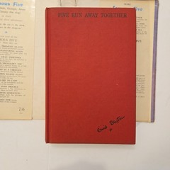 Five Run Away Together by Enid Blyton The Famous Five Hardcover DJ 1953 Book