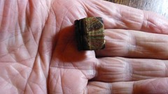 GENUINE TINY MINIATURE BOOK OF BLANK LEAVES ONLY 18 X 15 mm LEATHER