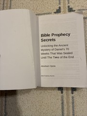 Bible Prophecy Secrets Book by Abraham Ojeda 2024 Paperback