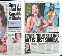 Lewis Capaldi Articles Daily Record June 27 + July 11 2025 Maya Jama