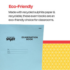 Examination Blue Book with 8 Pages, 8-1/2 X 11 Inches, Pack of 100 Books