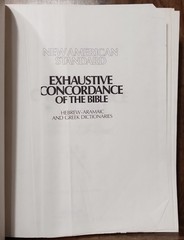New American Standard Exhaustive Concordance Bible NASB HC Lockman Foundation 19