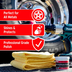 Mag & Aluminum Polish, 5 Oz. — Brilliant Shine, Easy to Use, for All Uncoated &