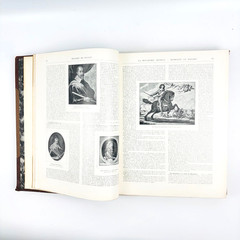 Histoire de France Illustrée Larousse Complete in 2 Quarter Leather Volumes