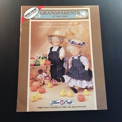 Grandparents at the Farm Doll Clothes Patterns Fibre-Craft 1993 FCM393