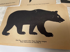 vintage “Latta’s 1930’s Paper Cutting Designs Silhouette Imagery Educational Art