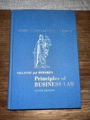 PRINCIPLES OF BUSINESS LAW by Corley & Robert. 1971 9th Edition HC. VERY GOOD.