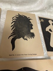 vintage “Latta’s 1930’s Paper Cutting Designs Silhouette Imagery Educational Art
