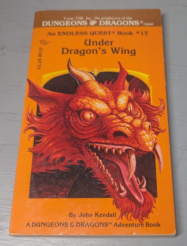 Under Dragon’s Wing Endless Quest book #15 1984 TSR Dungeons and Dragons 1st