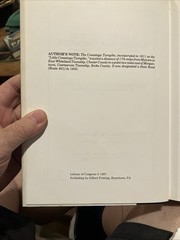 SIGNED History of the Conestoga Turnpike S H Quillman Limited Ed. 322/ 1500 HB