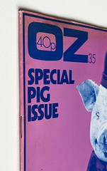 OZ MAGAZINE No.35. Blue pig cover variant.