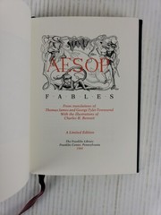 Franklin Library Aesop Fables 1984 Leather Collector’s Limited Edition
