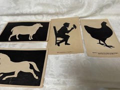 vintage “Latta’s 1930’s Paper Cutting Designs Silhouette Imagery Educational Art