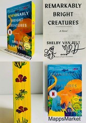 SIGNED Remarkably Bright Creatures by Shelby Van Pelt Trade PB ~ STENCILED EDGES
