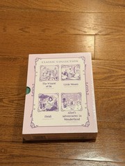 Classic Collection Illustrated 4-Book Box Set Wizard of Oz, Little Women & More