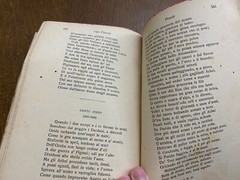 OLD ITALIAN BOOK POESIE CLASSICI ITALIANI #398 BY UGO FOSCOLO YEAR 1796