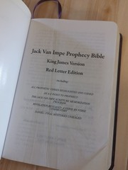 Jack Van Impe Prophecy Bible KJV Red Letter Edition Larger Font Limited Special