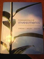 Fundamentals of Investments – Hardcover, by Jordan Bradford D.; – Acceptable n