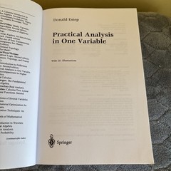Undergraduate Texts in Mathematics Ser.: Practical Analysis in One Variable…
