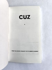 Cuz #2 – 1988 – St Marks Poetry Project – William Burroughs – Dennis Cooper