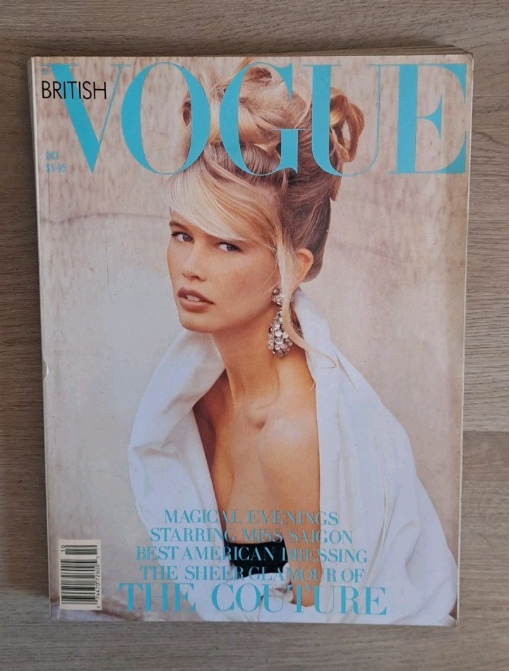 Vogue Magazine October 1989 Issue 10 Fashion Illustrated English/Italian Fendi