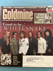 LOT OF 7 GOLDMINE MAGAZINES. ALL FROM YEAR 2008, BIWEEKLY MAGAZINE ISSUES.