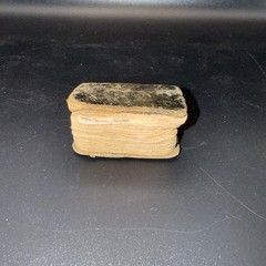 1820 1st Edition Lansingburgh, NY Miniature Leather “Thumb Bible” Illustrations