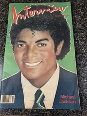 Andy Warhol Bob Colacello Interview Magazine Michael Jackson October 1982 XII 10