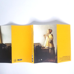 Vermeer Woman With Pearl Necklace Painting Line Notebook Louvre Museum 56 Pages